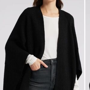 ALLSAINTS Beautiful Travelling Ruana Sweater Shrug OS NWT $170!!